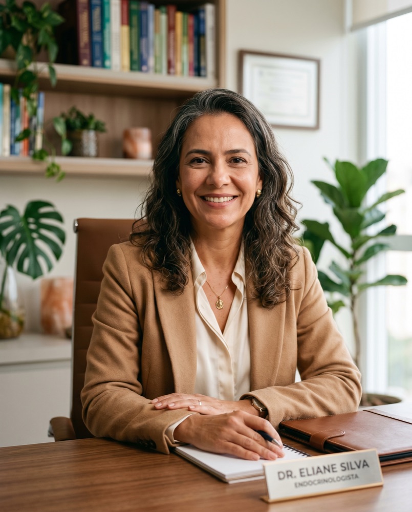 Retrato da Dra. Isabelle Mitidiero, endocrinologista